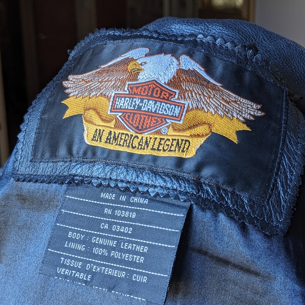 Rare Harley Davidson 100 Year Anniversary Leather Jacket - Picture 9 of 9
